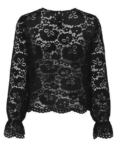 JDY - JDYLacey Lace Bluse - Sort